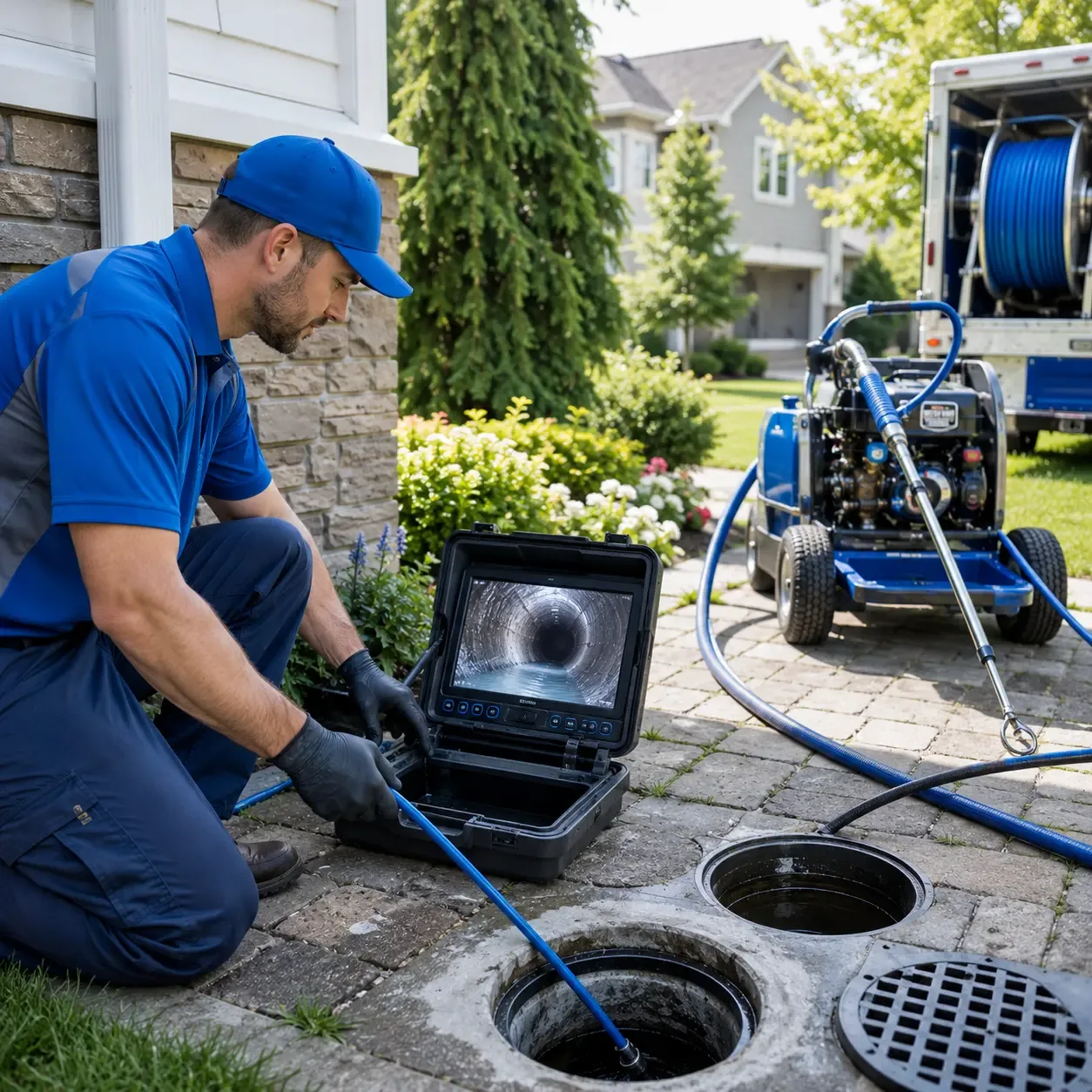 Outdoor drain cleaning professionals serving Elkhart, IL